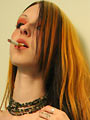 Liz fingers her hole