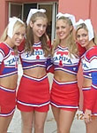 Cheeleaders with no panties