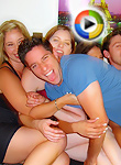 3 hot college babes masterbate and fuck eachother while their girlfriend gets a hard fuck
