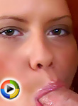 Slutty redhead enjoys guy caressing her body before fucking her pussy and ass!