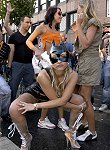 Kinky batgirl having sex outdoors
